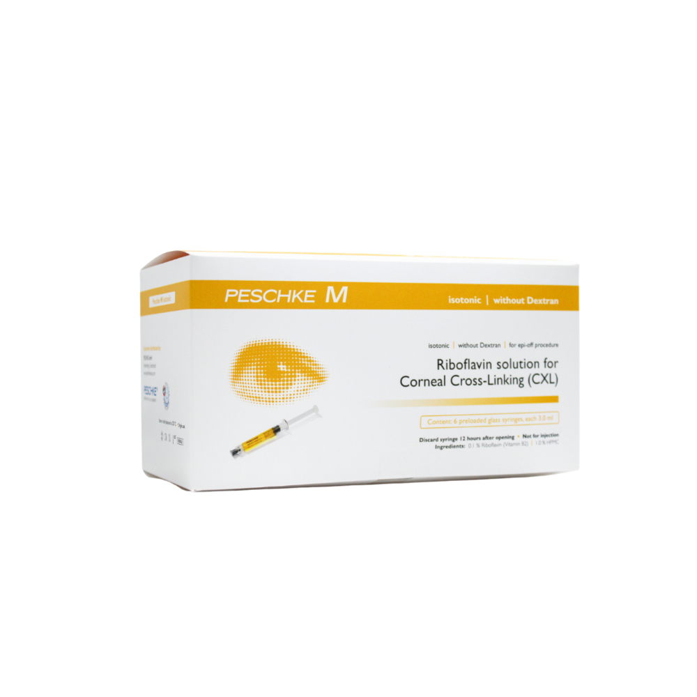 Visi Ribotran Iso riboflavin ophthalmic solution without dextran for epi-off corneal cross-linking and progressive keratoconus management